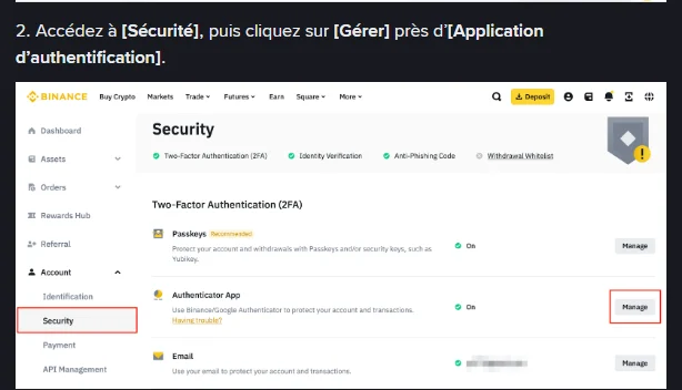 Google Authenticator Binance perdu : les trois voies officielles et le blocage de 48 heures