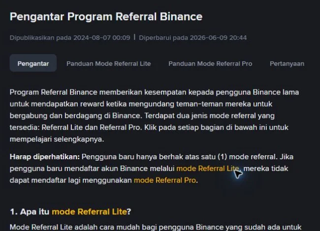 Apakah kode referral Binance bisa ditambahkan setelah daftar?
