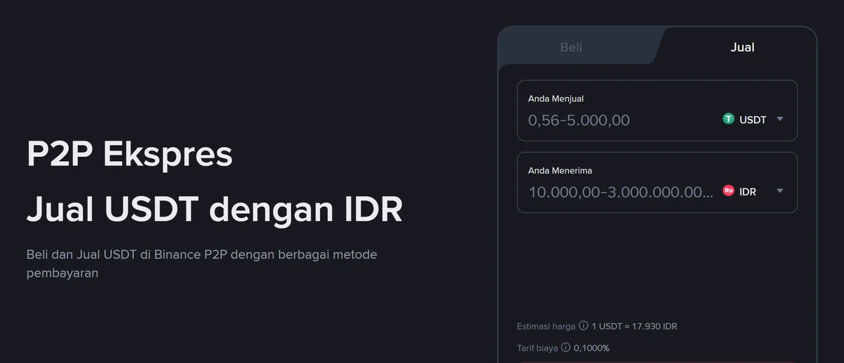 Jual USDT jadi rupiah di Binance P2P: dari akun mana saldonya diambil dan kapan aman menekan rilis
